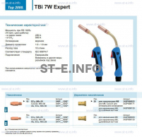Горелка для полуавтоматической сварки TBi  7W Expert, длина 5 m. - st-e.info - Екатеринбург